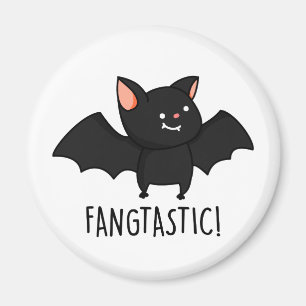 Fangtastic Funny Halloween Pun  Magnet