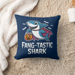 FangTastic Shark Halloween Vampire Cushion