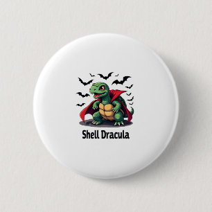 Fangy Turtle 6 Cm Round Badge