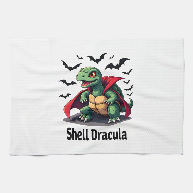 Fangy Turtle Tea Towel (Horizontal)