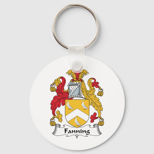 Fanning Family Crest Key Ring (Front)