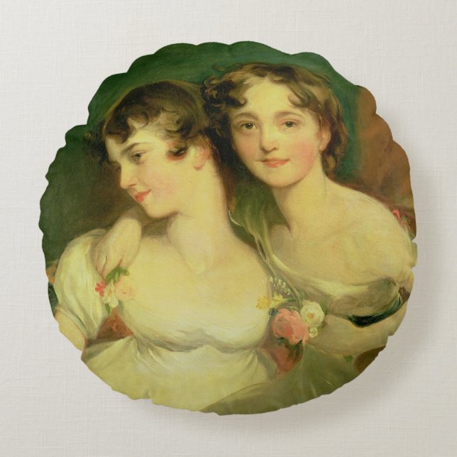 Fanny and Jane Hamond Round Cushion (Front)