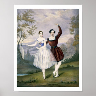 Fanny Cerrito (1817-1909) and Sigr. Guerra, in the Poster