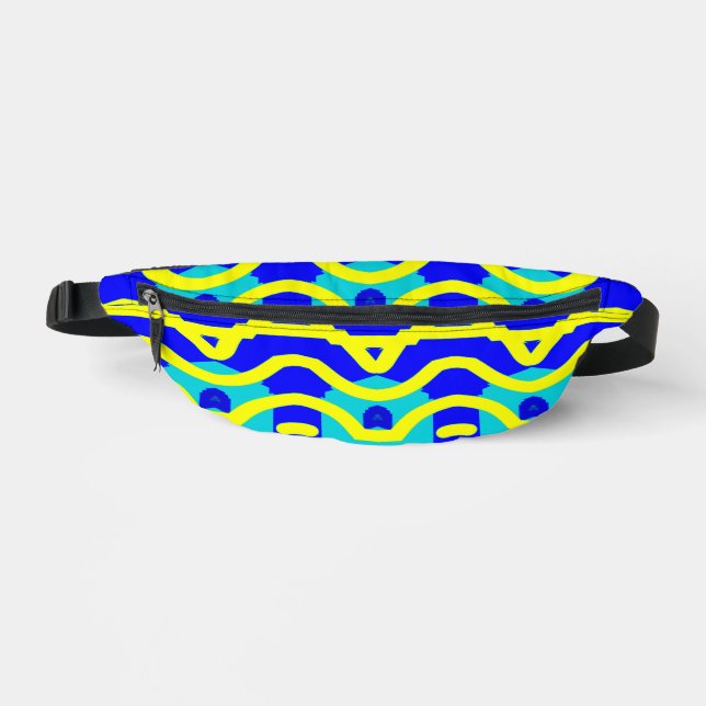Fanny pack, Multicolor classic seamless design  Bum Bags (Front)
