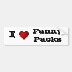 fanny packs bumper sticker