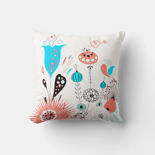 Fanrasy Flowers and Birdie Pillow