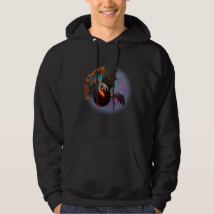 Fans of fantasy mythology folklore Goth Dragon Hoodie