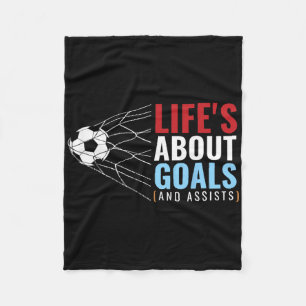 Fans Womens Patriotic Lifes About Goals And Ists S Fleece Blanket