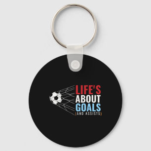 Fans Womens Patriotic Lifes About Goals And Ists S Key Ring