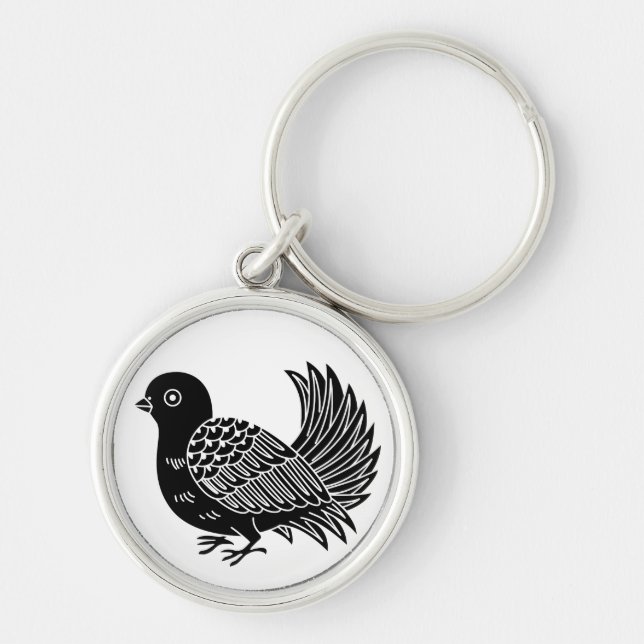 Fantail Key Ring (Front)