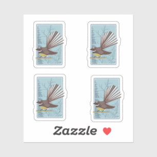 Fantail New Zealand bird Vector