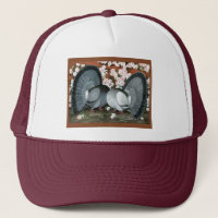 Fantail Pigeons Matched Pair