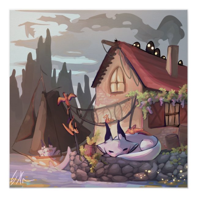 Fantasia, fantasy dragon poster (Front)