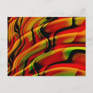 Fantasia With Red Postcard