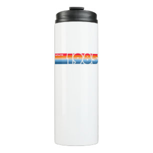 Fantastic '85 Retro Stripe Thermal Tumbler