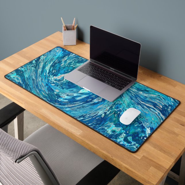 Fantastic Abstract Wave Desk Mat (Office 2)