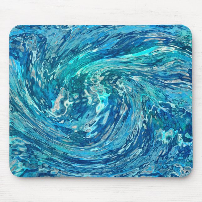 Fantastic abstract wave mouse pad (Front)