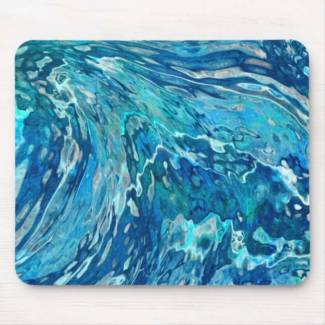 Fantastic Abstract Wave Mouse Pad (Front)