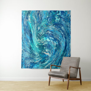 Fantastic abstract wave tapestry