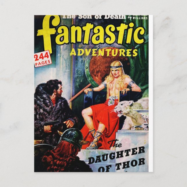 Fantastic Adventures 17 Postcard (Front)