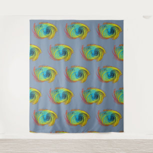 Fantastic beasts abstract design tapestry