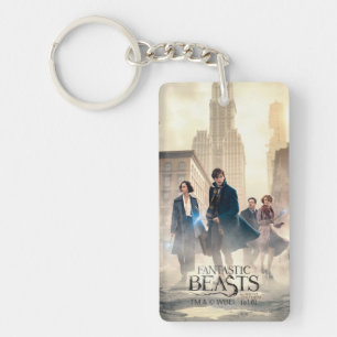 Fantastic Beasts City Fog Poster Key Ring