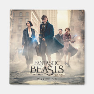 Fantastic Beasts City Fog Poster Magnet