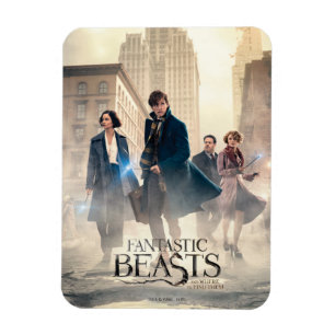 Fantastic Beasts City Fog Poster Magnet