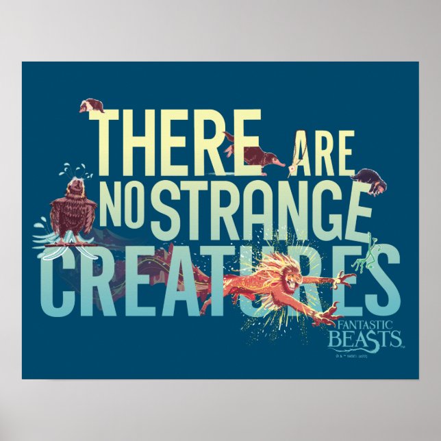 Fantastic Beasts - There Are No Strange Creatures Poster (Front)