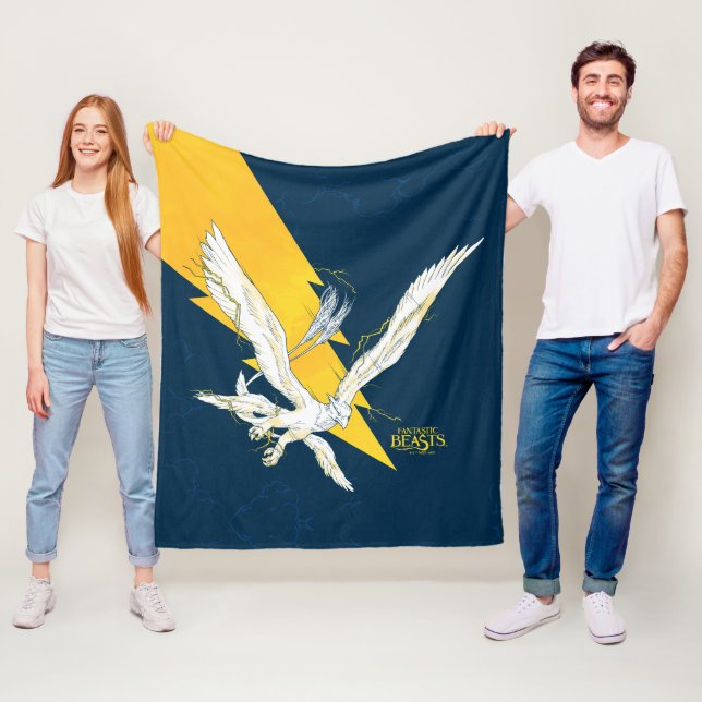 Fantastic Beasts Thunderbird Fleece Blanket (In Situ)