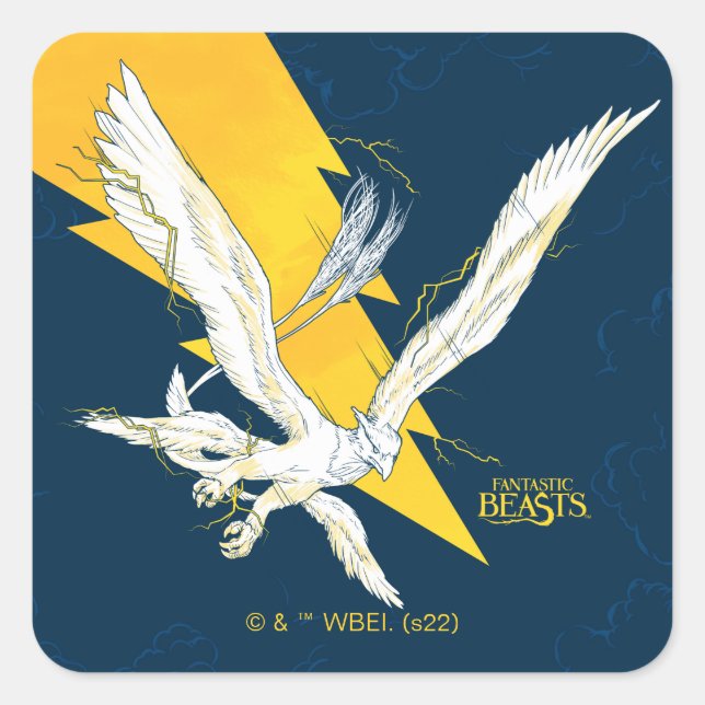 Fantastic Beasts Thunderbird Square Sticker (Front)