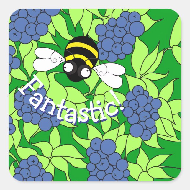 Fantastic Bee Sticker (Front)