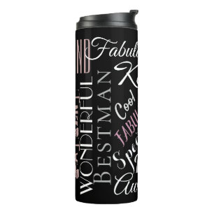 Fantastic BestMan Personalised Positive Attributes Thermal Tumbler