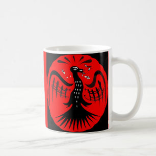 fantastic bird folk art bird coffee mug