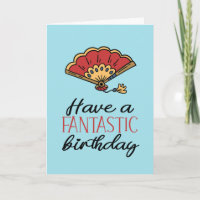 Fantastic Birthday Cute Fan Pun Funny Birthday