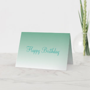 Fantastic Birthday Wishes in Teal Card
