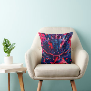 Fantastic Blossom Fury Dragon Cushion