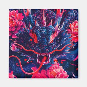 Fantastic Blossom Fury Dragon Magnet