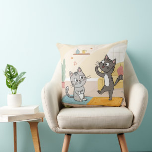 Fantastic Cats World  designer cushion