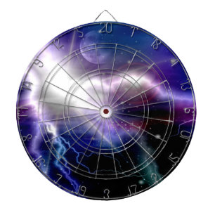 Fantastic colourful galaxy 2 dartboard