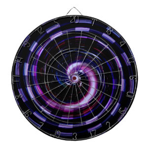 Fantastic colourful galaxy dartboard