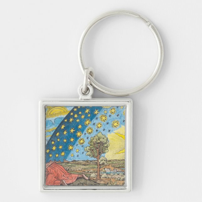 Fantastic Depiction of the Solar System Key Ring (Front)