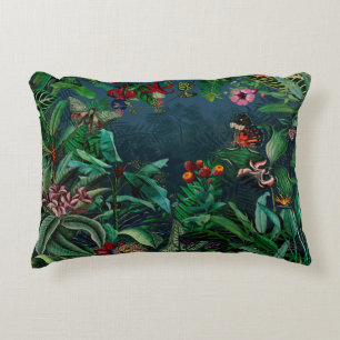 Fantastic Fabulous Midnight Rainforest Decorative Cushion