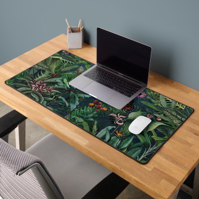 Fantastic Fabulous Midnight Rainforest Desk Mat (Office 2)