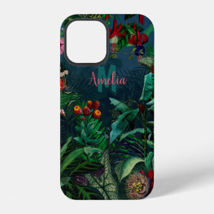 Fantastic Fabulous Midnight Rainforest Monogram iPhone 12 Case
