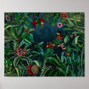 Fantastic Fabulous Midnight Rainforest Poster