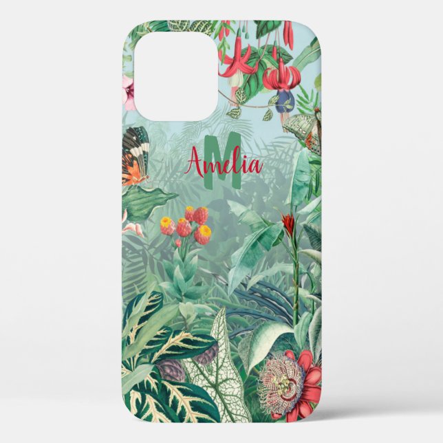 Fantastic Fabulous Tropics Rainforest Monogram Case-Mate iPhone Case (Back)