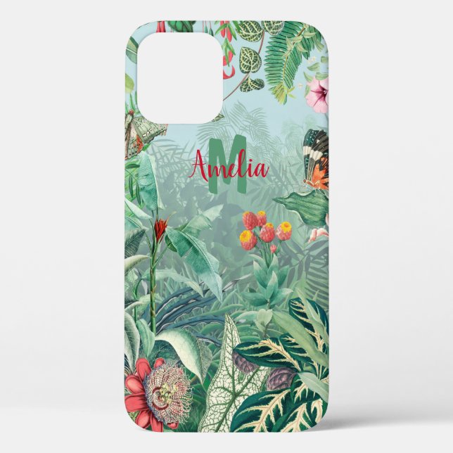 Fantastic Fabulous Tropics Rainforest Monogram Case-Mate iPhone Case (Back)