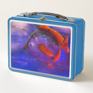 Fantastic fishes series metal lunch box