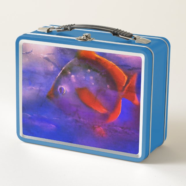 Fantastic fishes series metal lunch box (Front)
